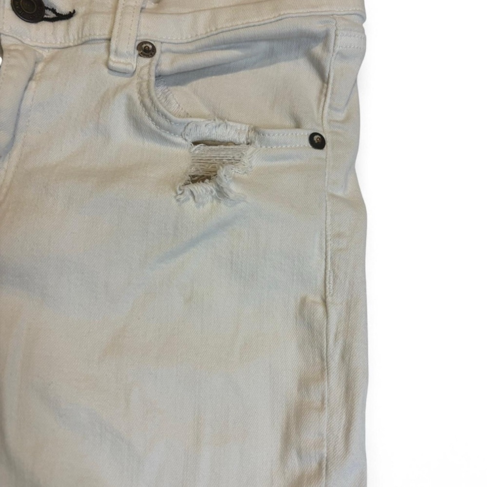 rag & bone Women's 30 The Legging Jeans Bright White Ankle Zip Skinny - Picture 8 of 8